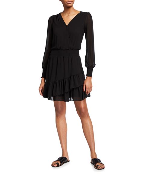 michael michael kors provence ruffle detail knit dress|Michael Kors dress with ruffle detail .